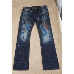 Cult Of Individuality Japanese Selvedge Denim Jean Rebel Straight 36x34 Blue EUC